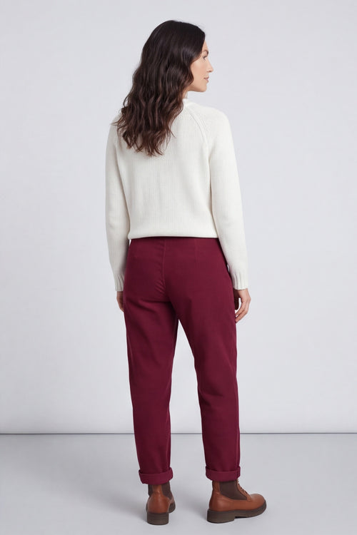 Carmella Needlecord Trousers Wine – image 3 of 6
