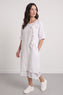 Lennon Rosette Linen Dress White – image 3 of 6