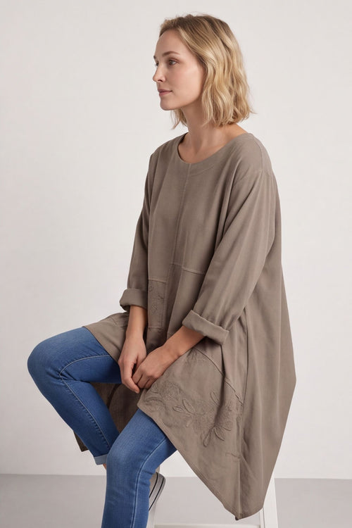 Berenice Cotton Top Mocha - Image 4