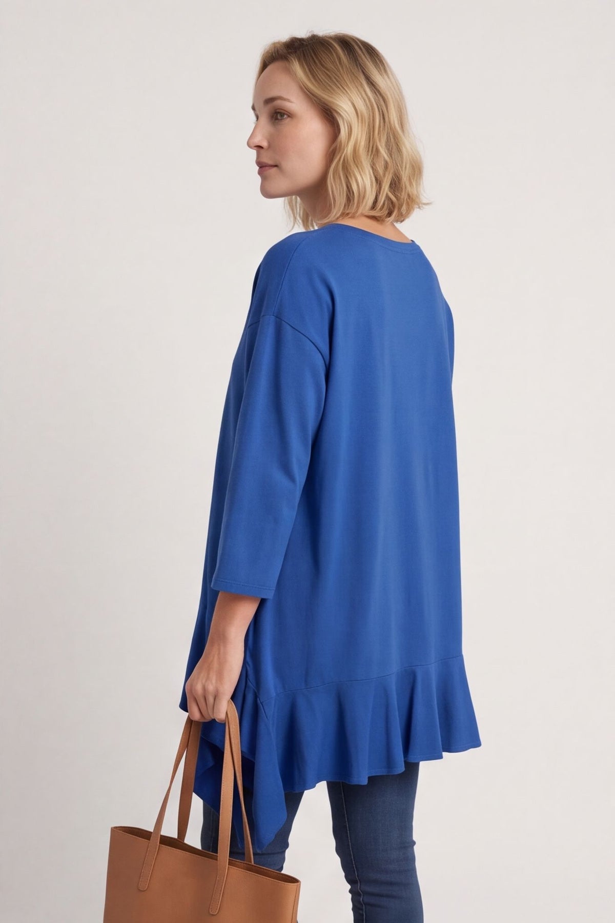 Carey Frill Cotton Top Cobalt – image 3 of 6