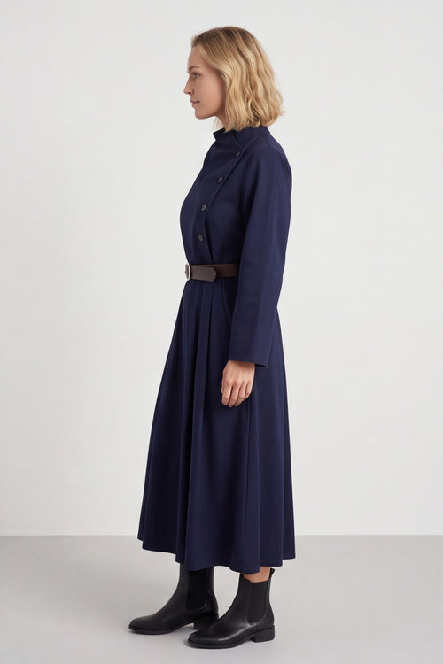 Eudora Belted Dress Navy – image 3 of 6