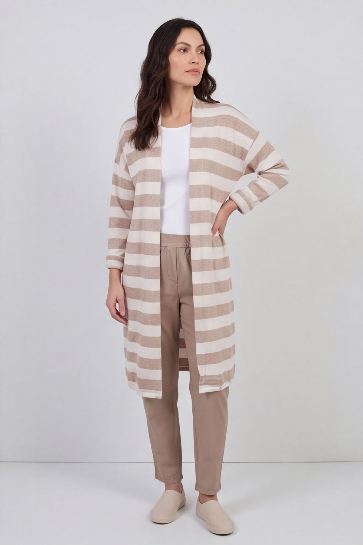 Lizzie Stripped Longline Cardigan – image 3 of 6