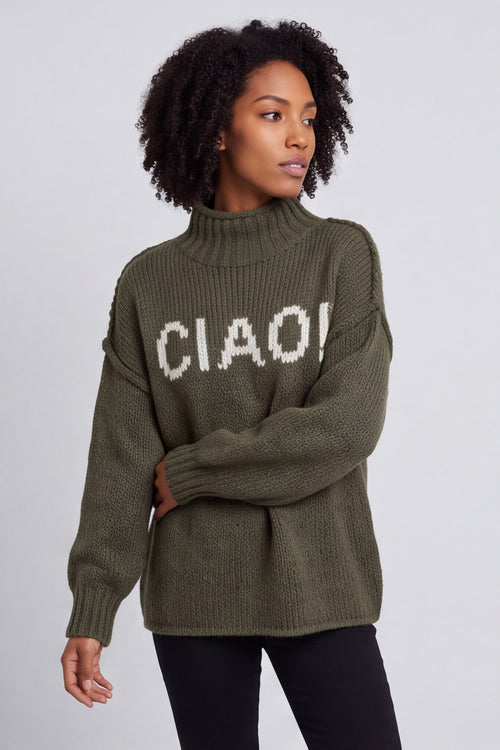 Ciao Knitted Jumper Khaki – image 3 of 6