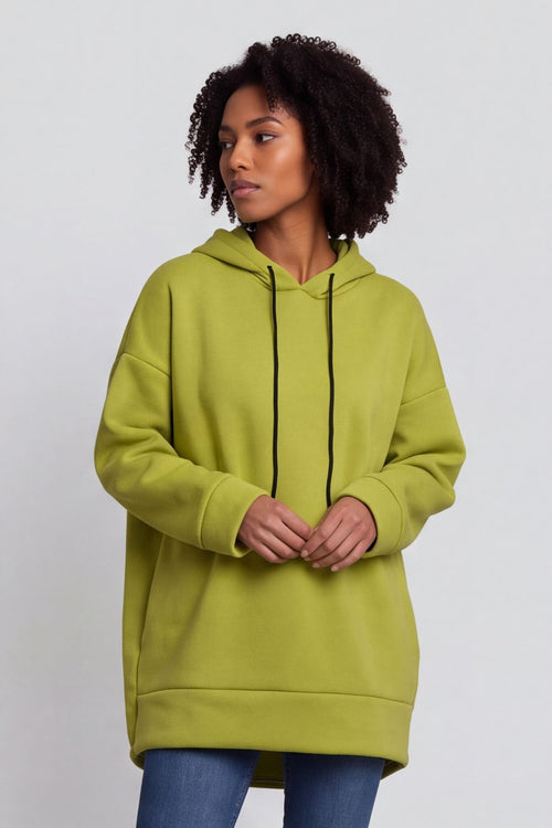 Jaylen Hooded Cotton Top Lime – image 3 of 6