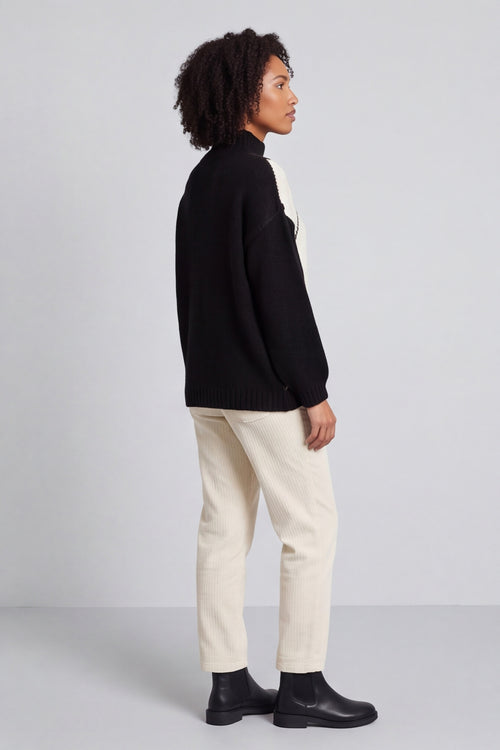 Rodina Argyle Knitted Jumper Black – image 3 of 6