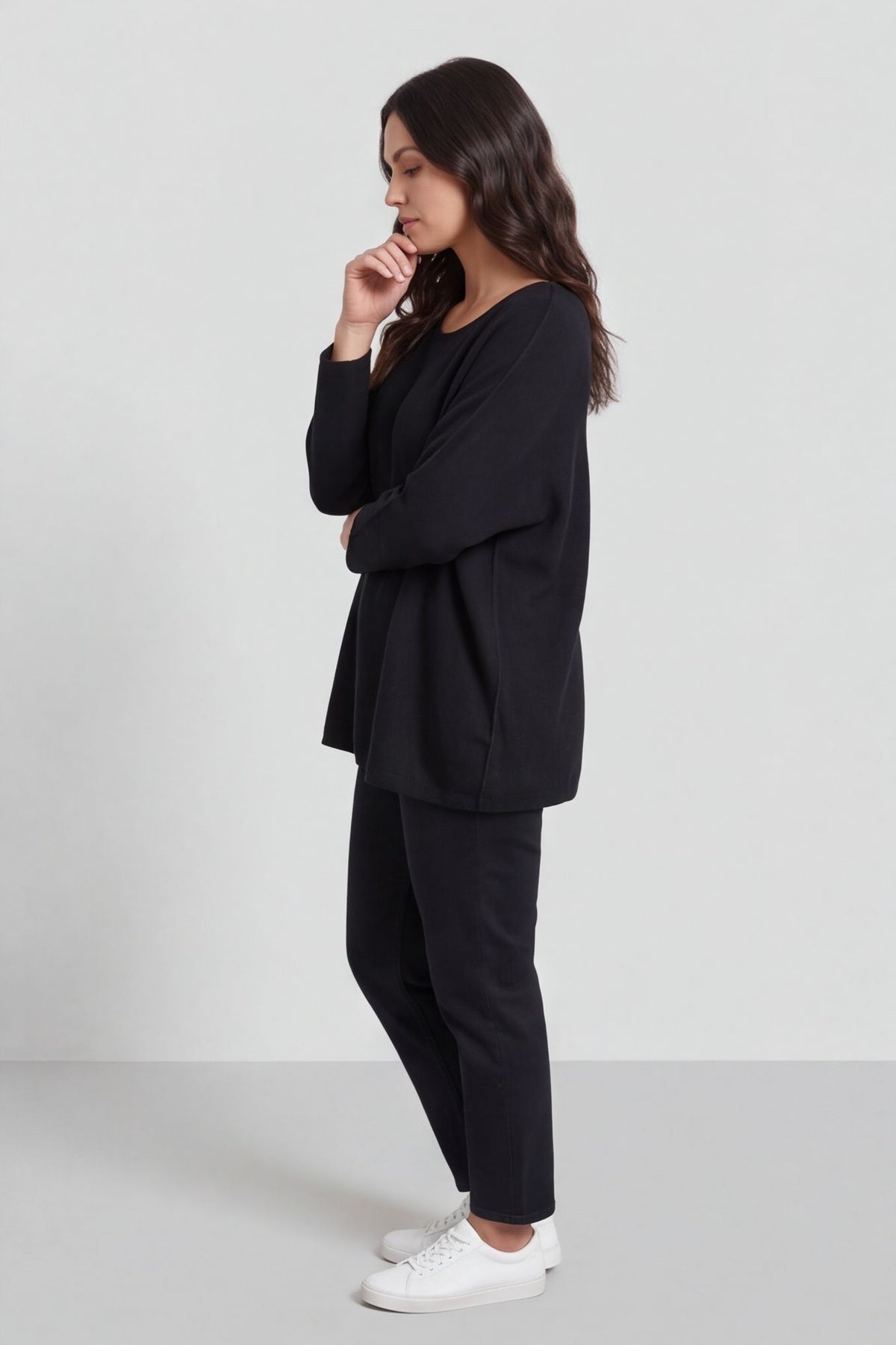 Leah Knitted Jumper Black – image 3 of 6
