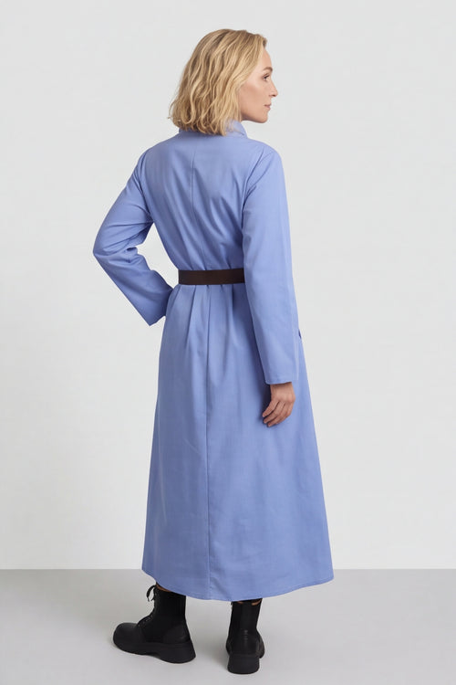 Eudora Belted Dress Powder Blue – image 3 of 6