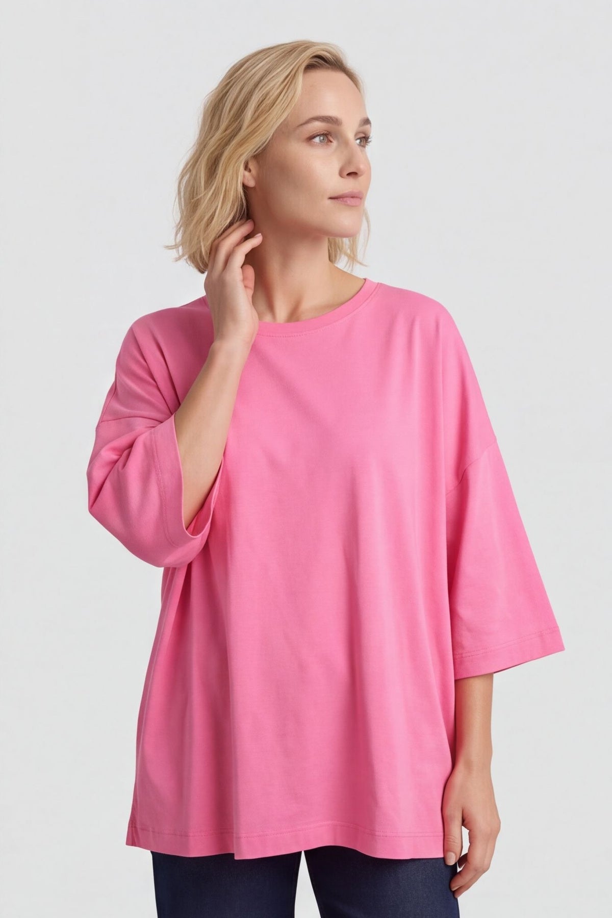 Kirby Cotton Top Fuchsia – image 3 of 6