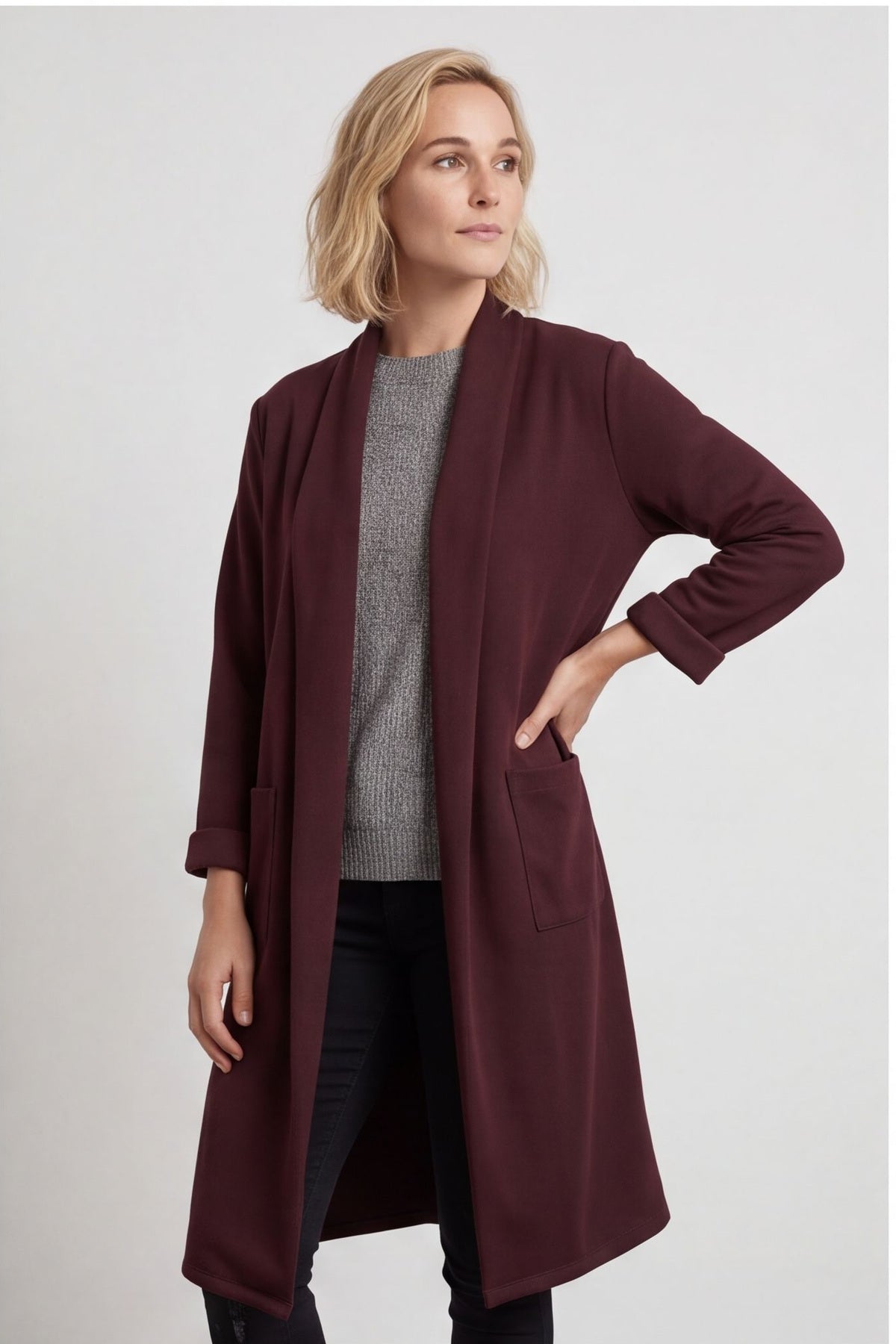 Christabel Jacket Burgundy – image 3 of 6