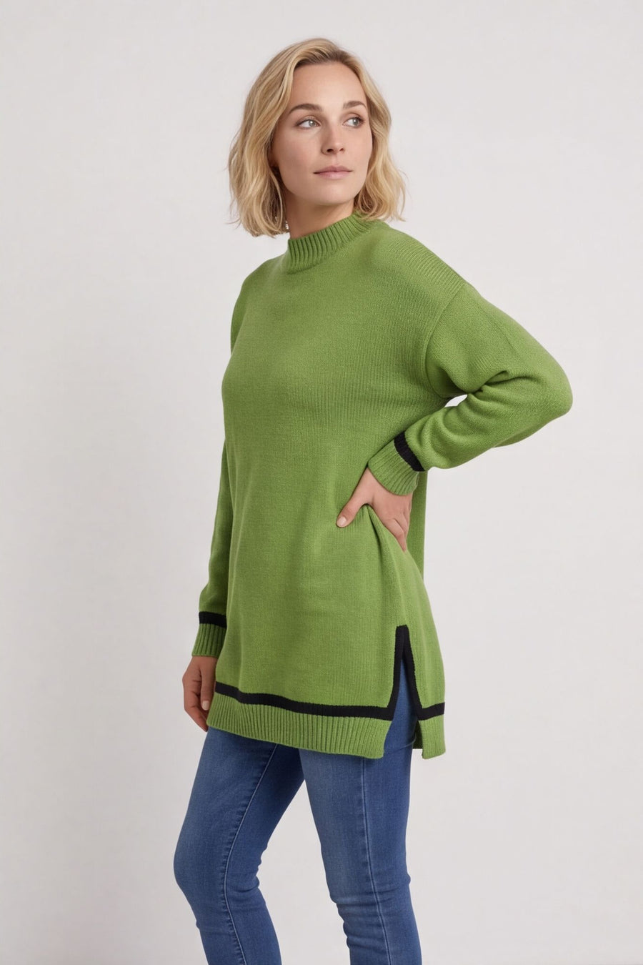 Suzette Knitted Jumper Green – image 3 of 6