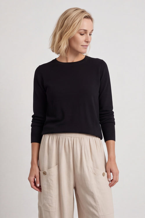 Clarisse Button Pocket Linen Trousers Stone – image 3 of 4