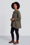Angelina Pocket Cotton Top Khaki – image 3 of 6