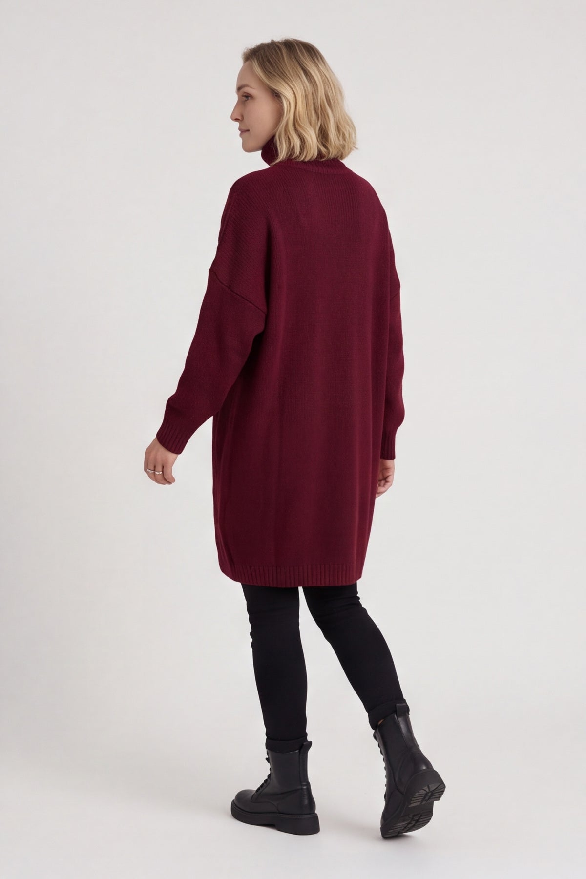 Moira Polo Knitted Jumper Wine – image 3 of 6