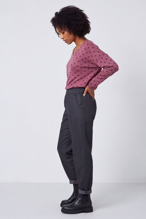 Rosaria Relaxed Turn-Up Trousers – image 2 of 5