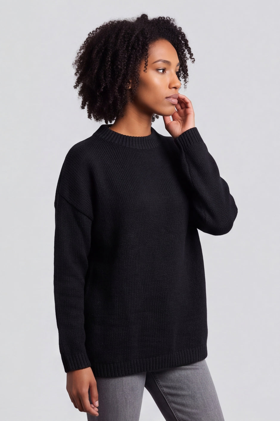 Elaine Knitted Jumper Black – image 3 of 6