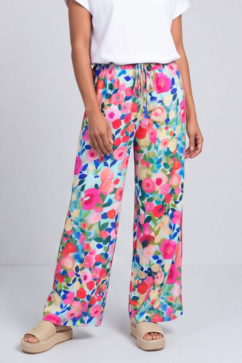Lelia Print Trousers Mint – image 3 of 6