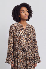 Jackie Leopard Print Dress Nutmeg - Jackie Leopard Print Dress