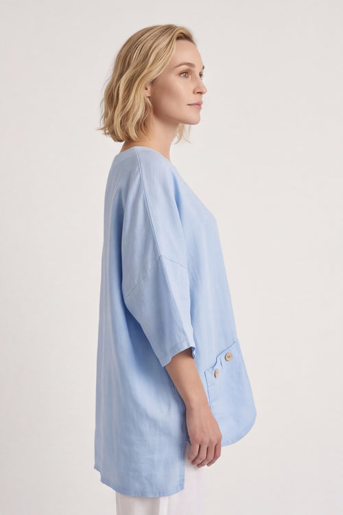 Daisy Linen Top – image 2 of 5