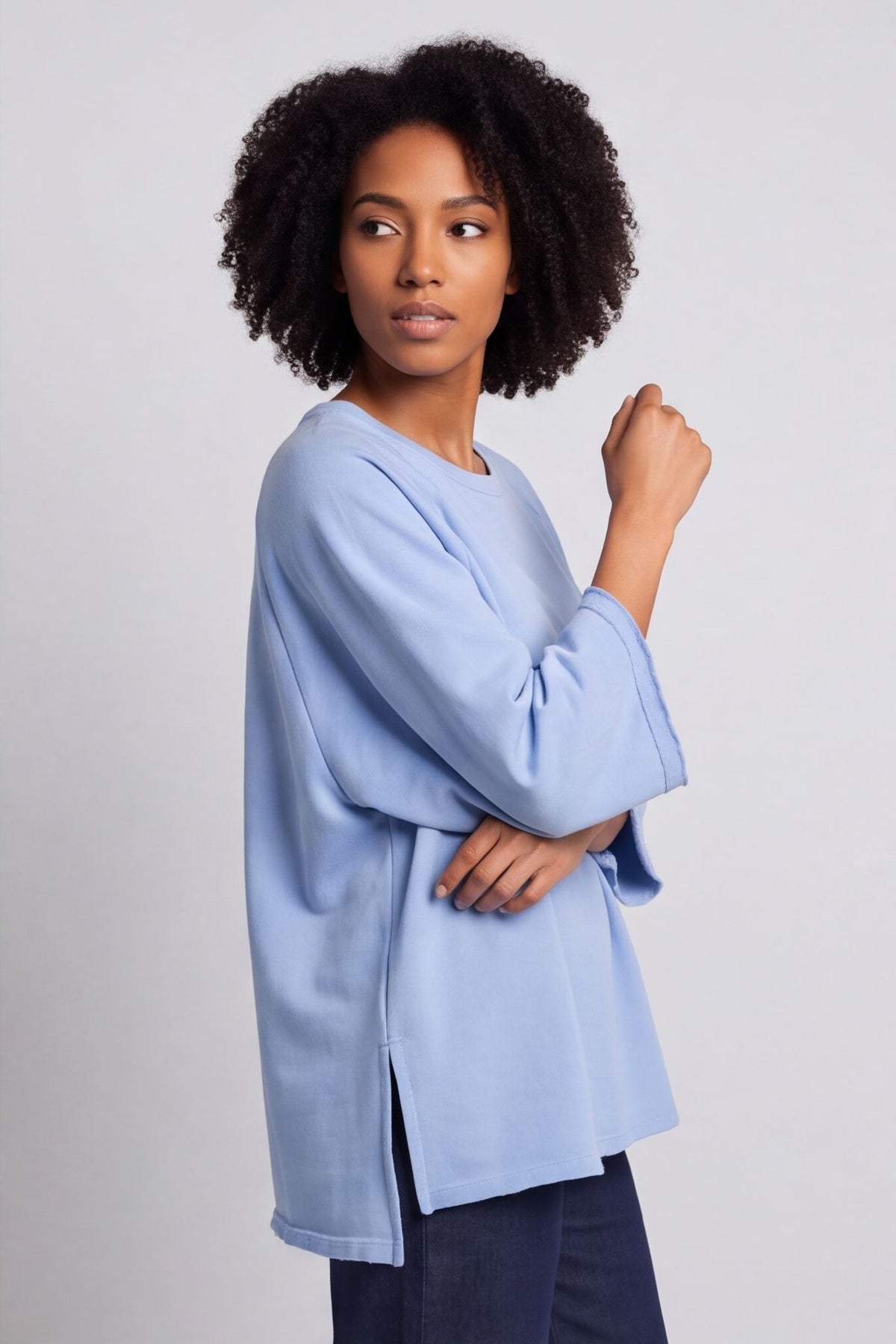 Ginny Cotton Top Powder Blue – image 3 of 6