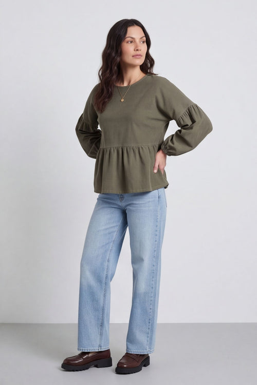 Bella Needlecord Tiered Top – image 3 of 5