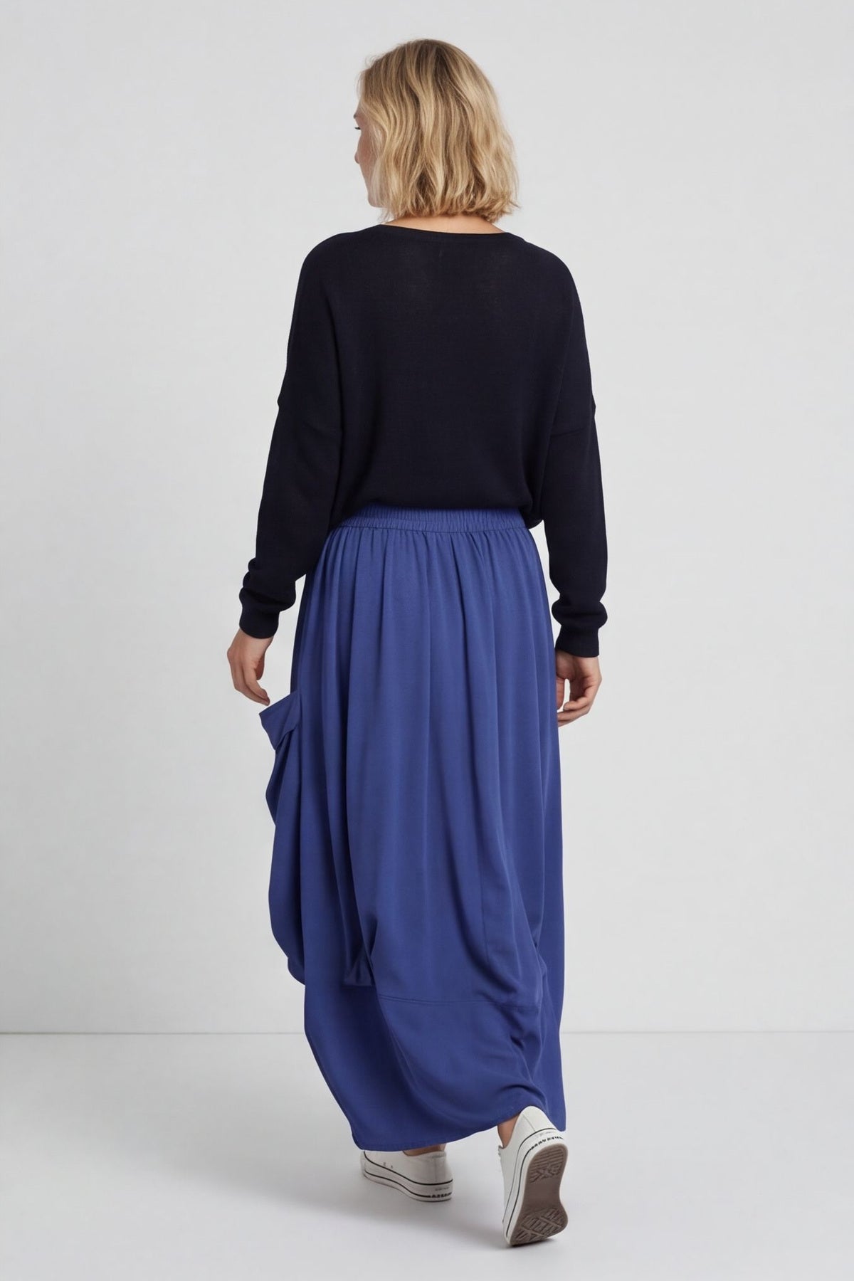 Lavone Cotton Skirt Cobalt – image 2 of 5