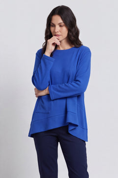 Codie Wool Top Cobalt – image 2 of 5