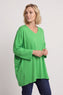 Annabelle V-Neck Cotton Top Green – image 3 of 5