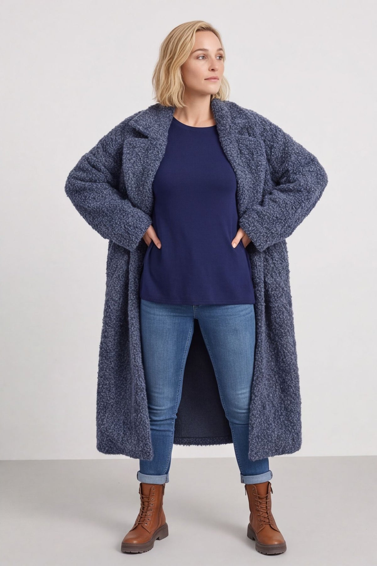 Stefania Coat Dark Blue – image 3 of 5