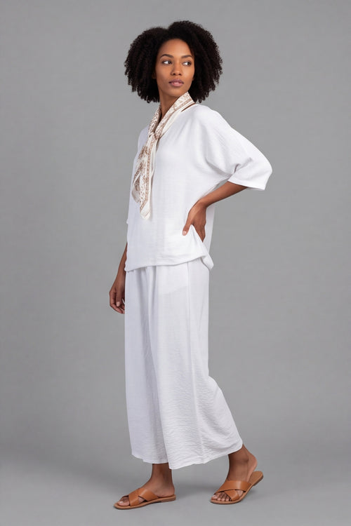 Athena Wide Leg Trousers White – image 3 of 6