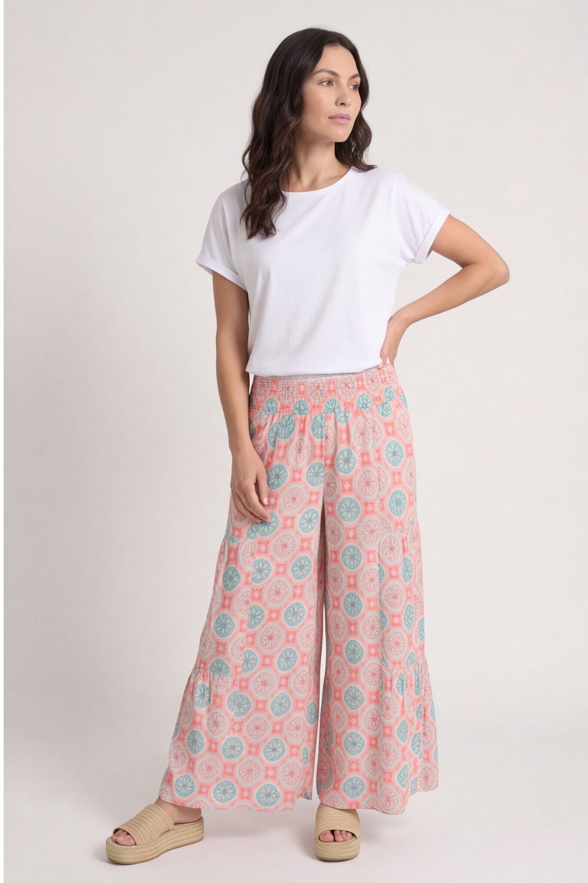 Maribel Print Trousers Pink – image 3 of 3