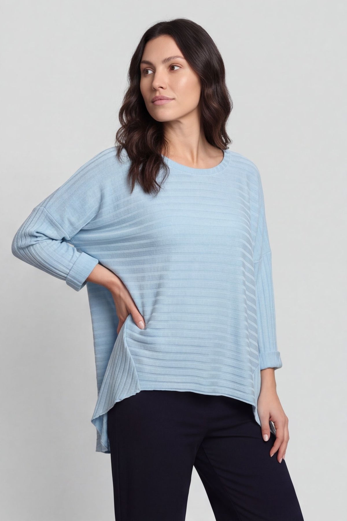 Allissa Knit Top Light Blue – image 3 of 4