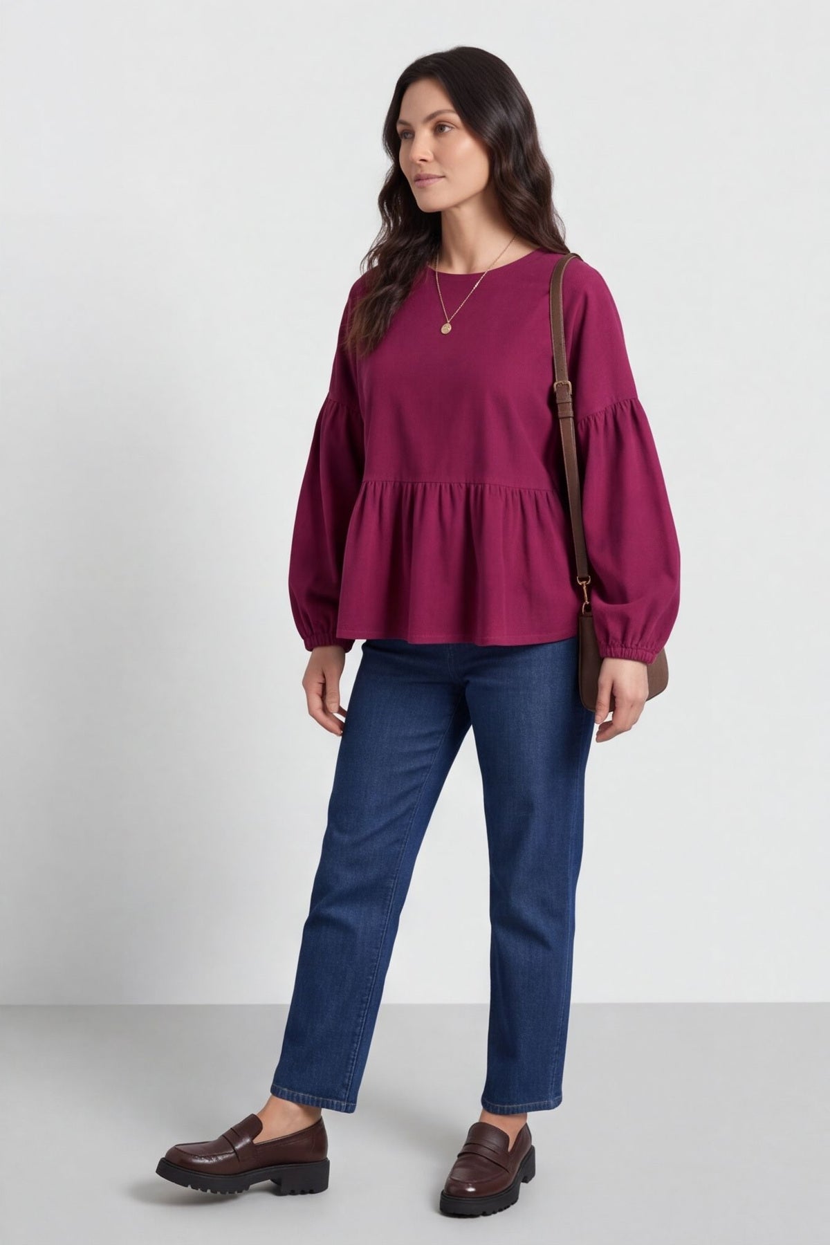 Bella Needlecord Tiered Top – image 3 of 6