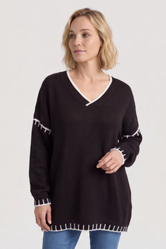 Emma Knitted Jumper Black – image 3 of 6