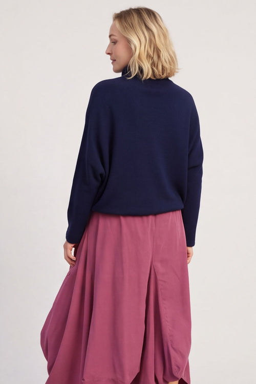 Orla Needlecord Parachute Skirt Plum – image 3 of 5