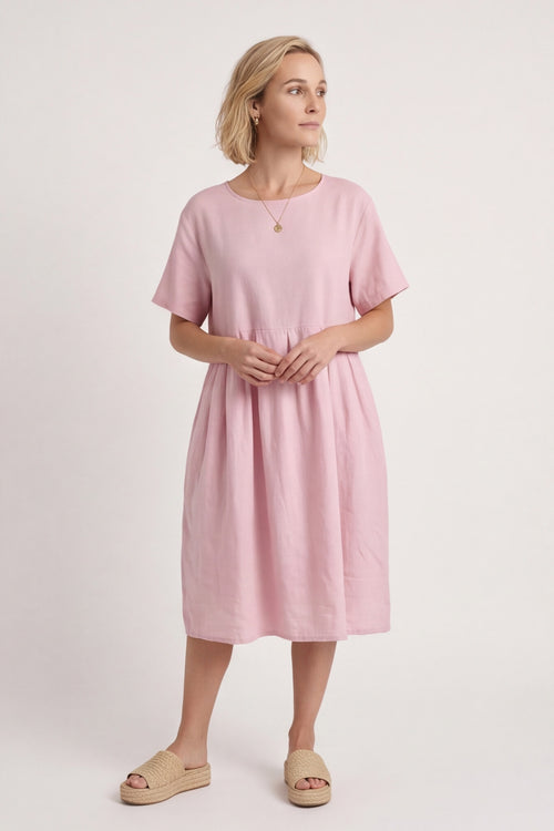 Zouch Linen Cap Sleeve Dress – image 3 of 6