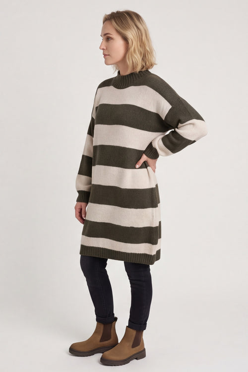Osanna Stripe Knitted Jumper Khaki – image 3 of 6
