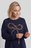 Alice Bow Sweatshirt Navy – image 3 of 5