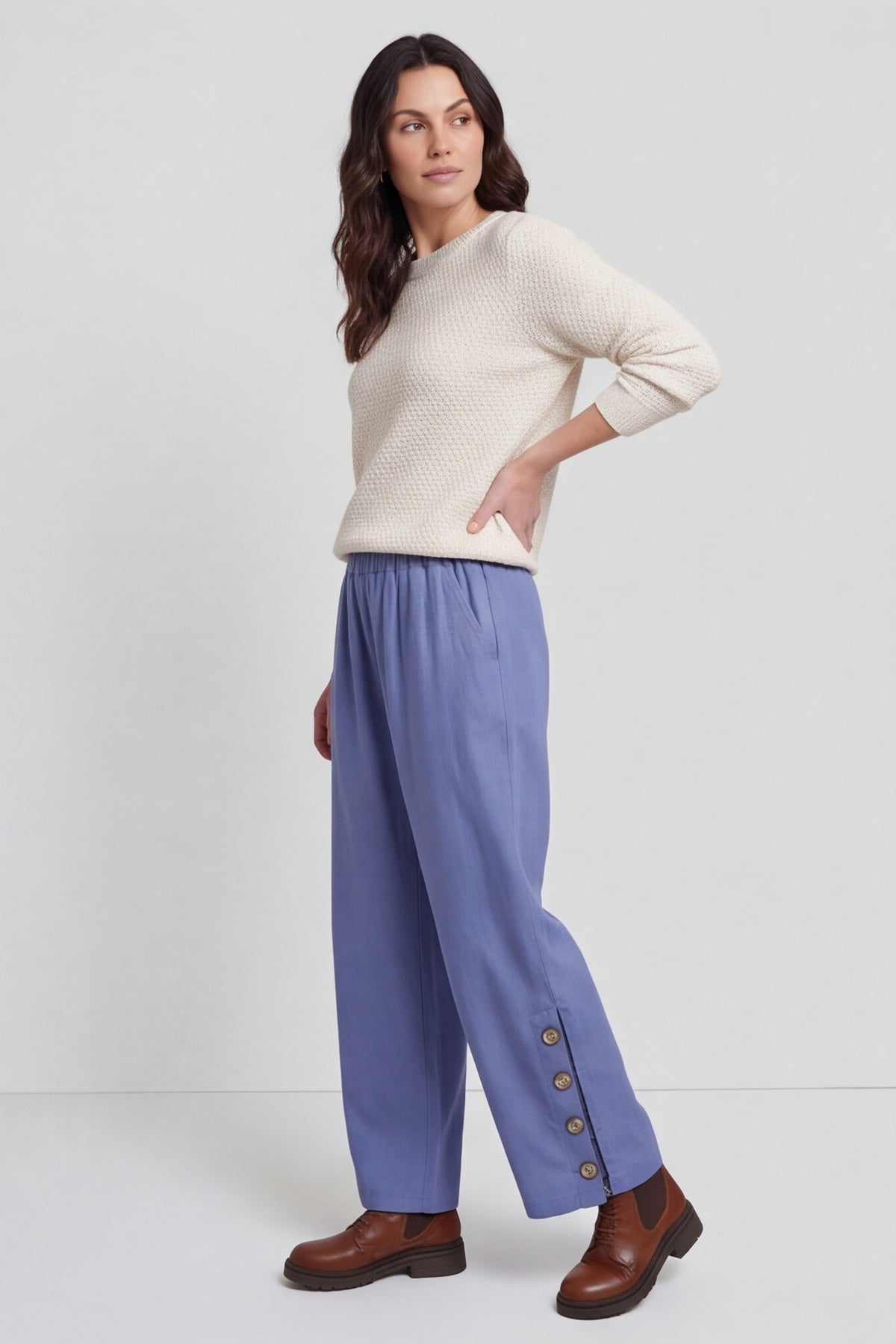 Nydia Trousers Blue – image 3 of 6