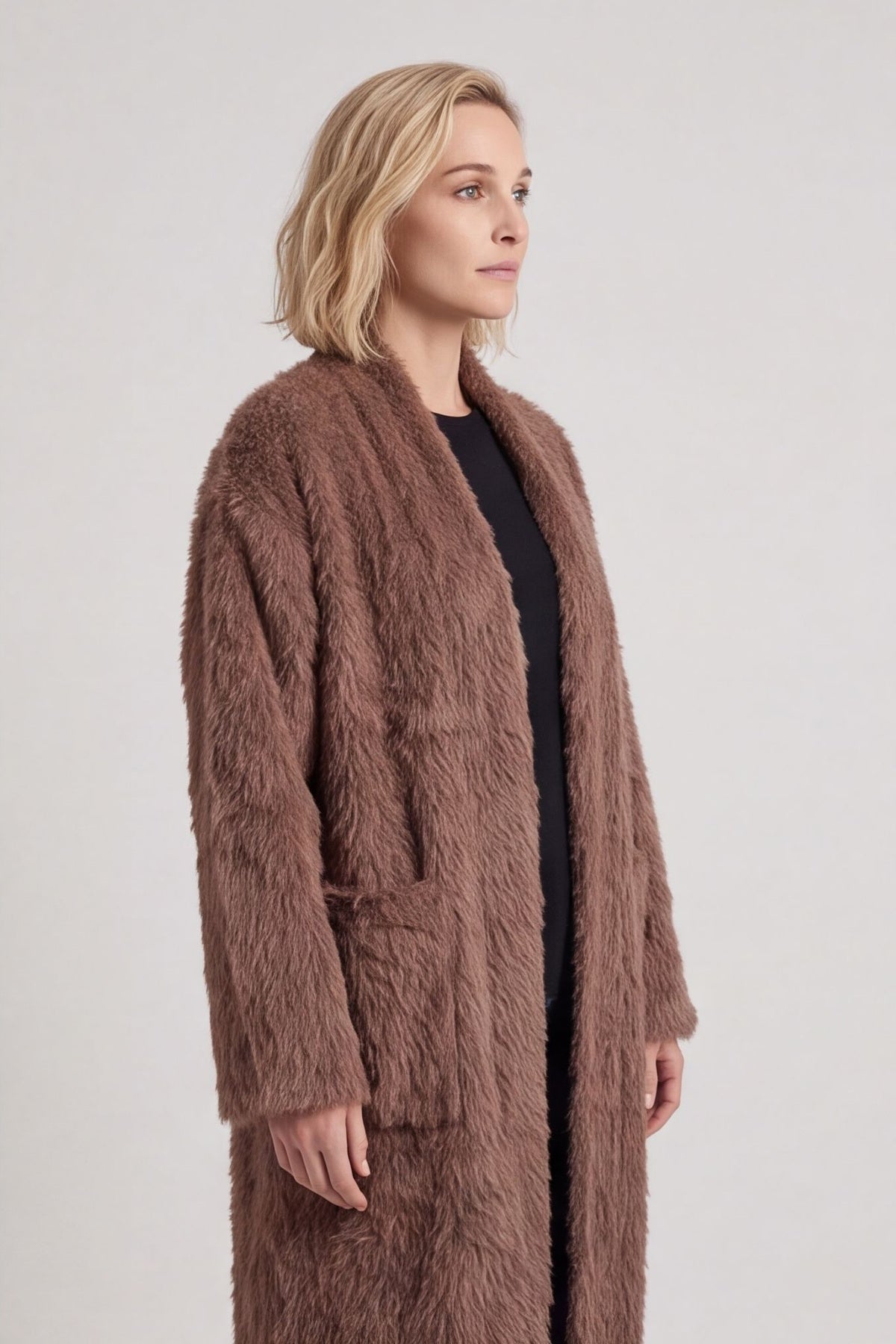 Stevie Soft Brushed Longline Jacket – image 3 of 5