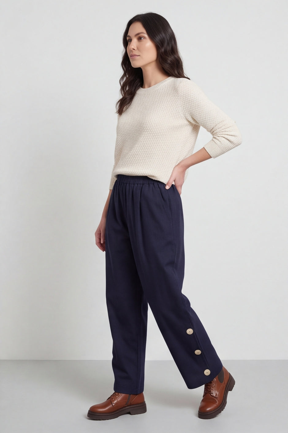 Nydia Trousers Navy – image 1 of 4
