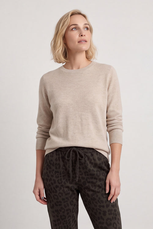 Effie Leopard Print Cotton Joggers Cocoa – image 3 of 6