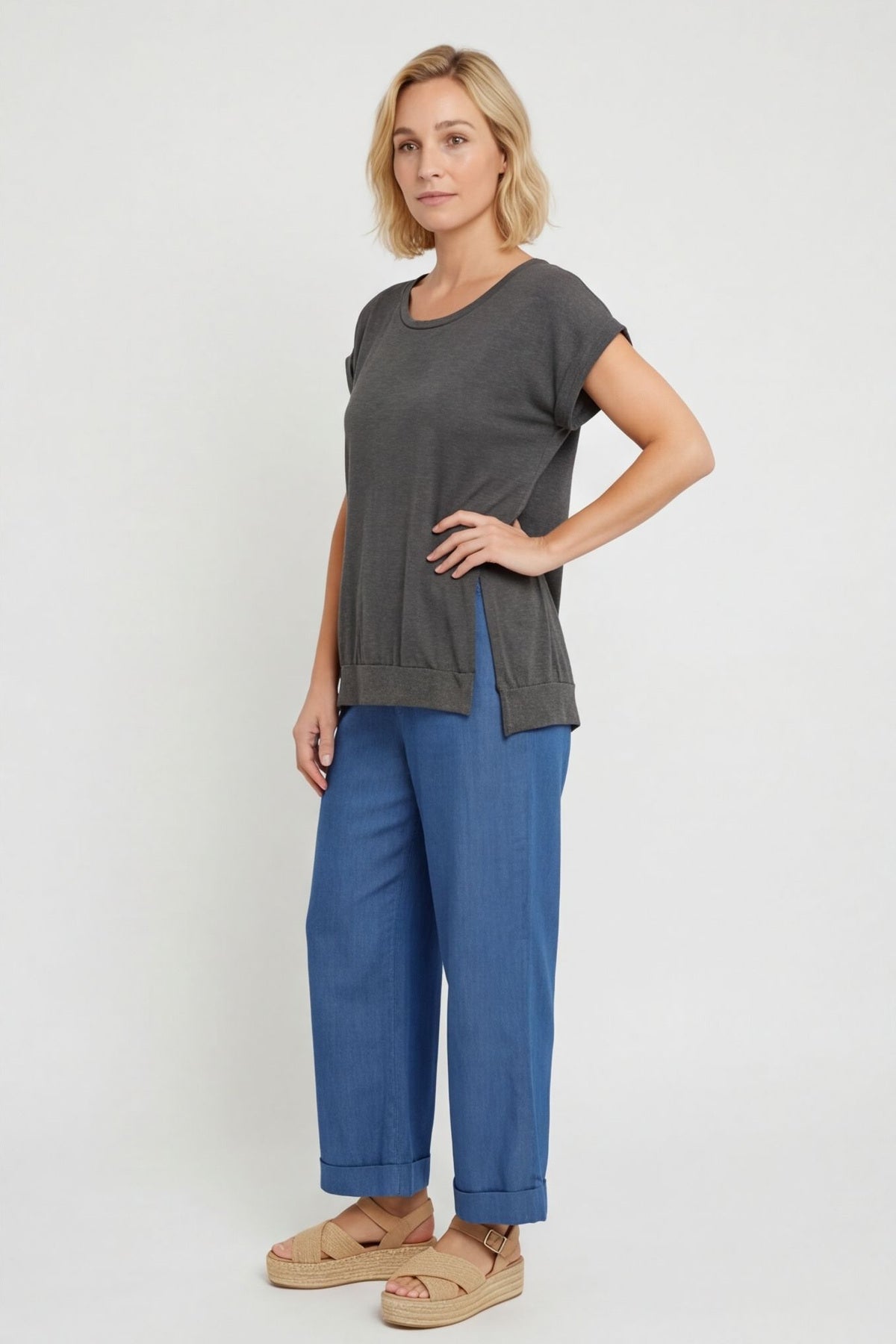 Catrin Top Marl Charcoal – image 3 of 6