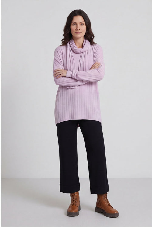 Santana Knitted Scarf Top Pink – image 3 of 4