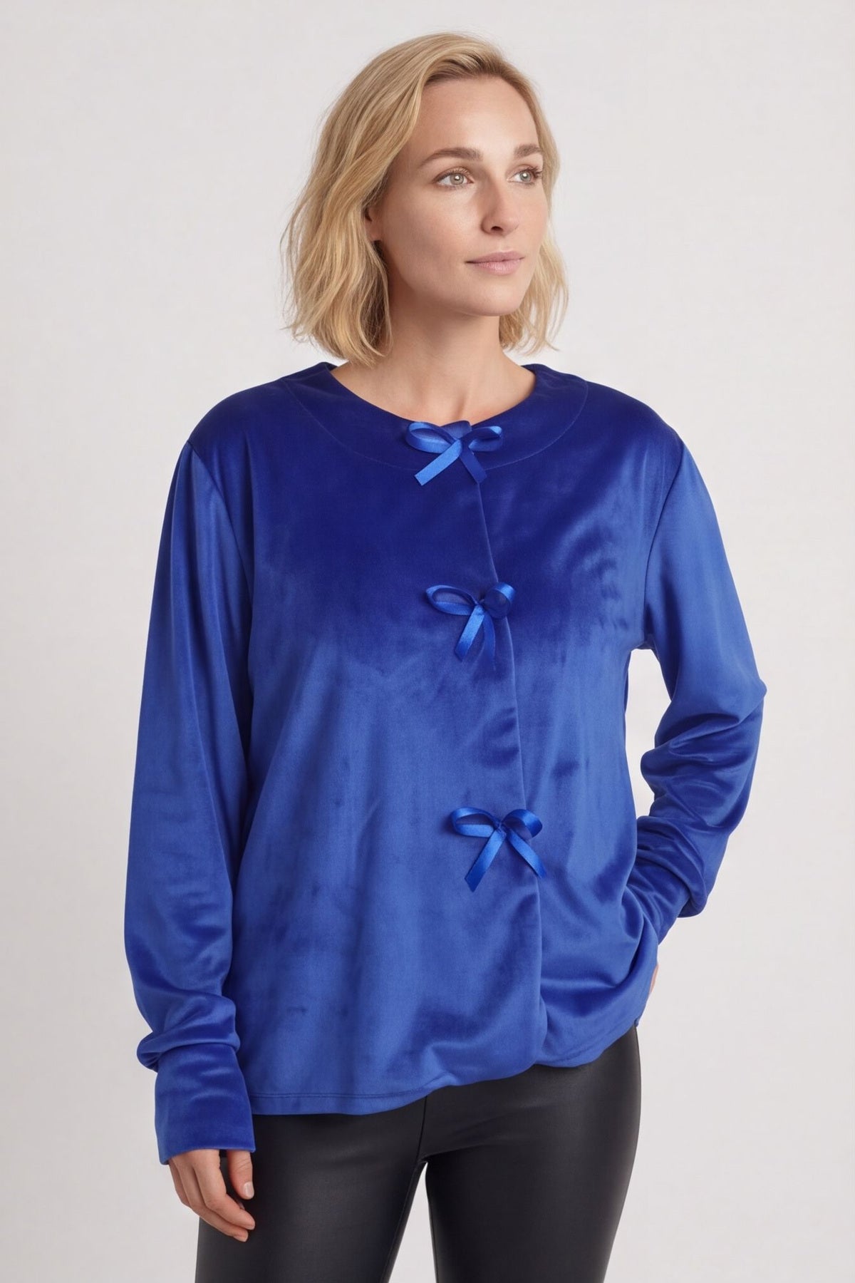 Rhona Bow Front Top Cobalt – image 4 of 5
