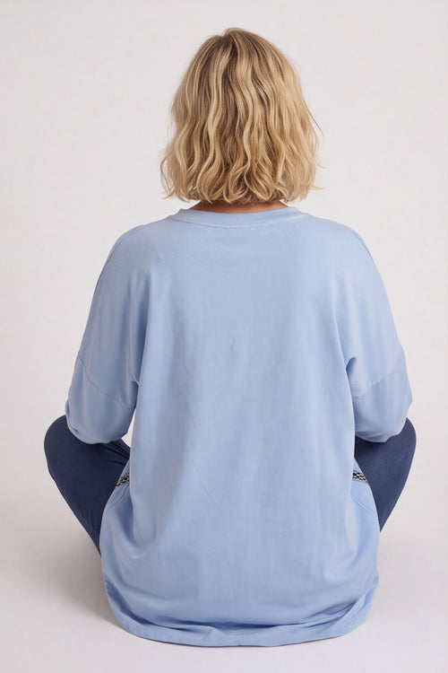 Edwina Cotton Top Light Blue – image 3 of 5