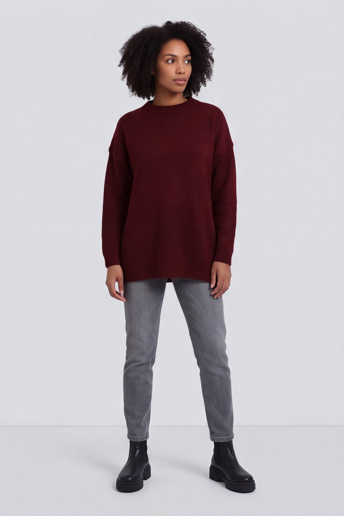 Elaine Knitted Jumper Wine – image 4 of 6