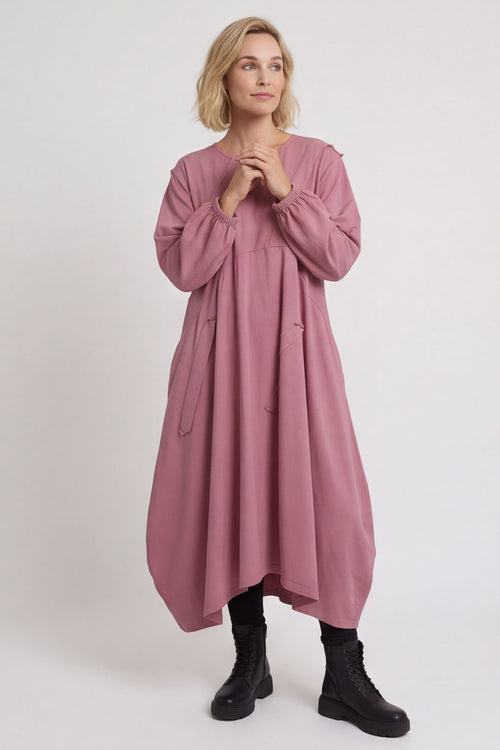 Netta Cotton Dress Grape – image 3 of 5