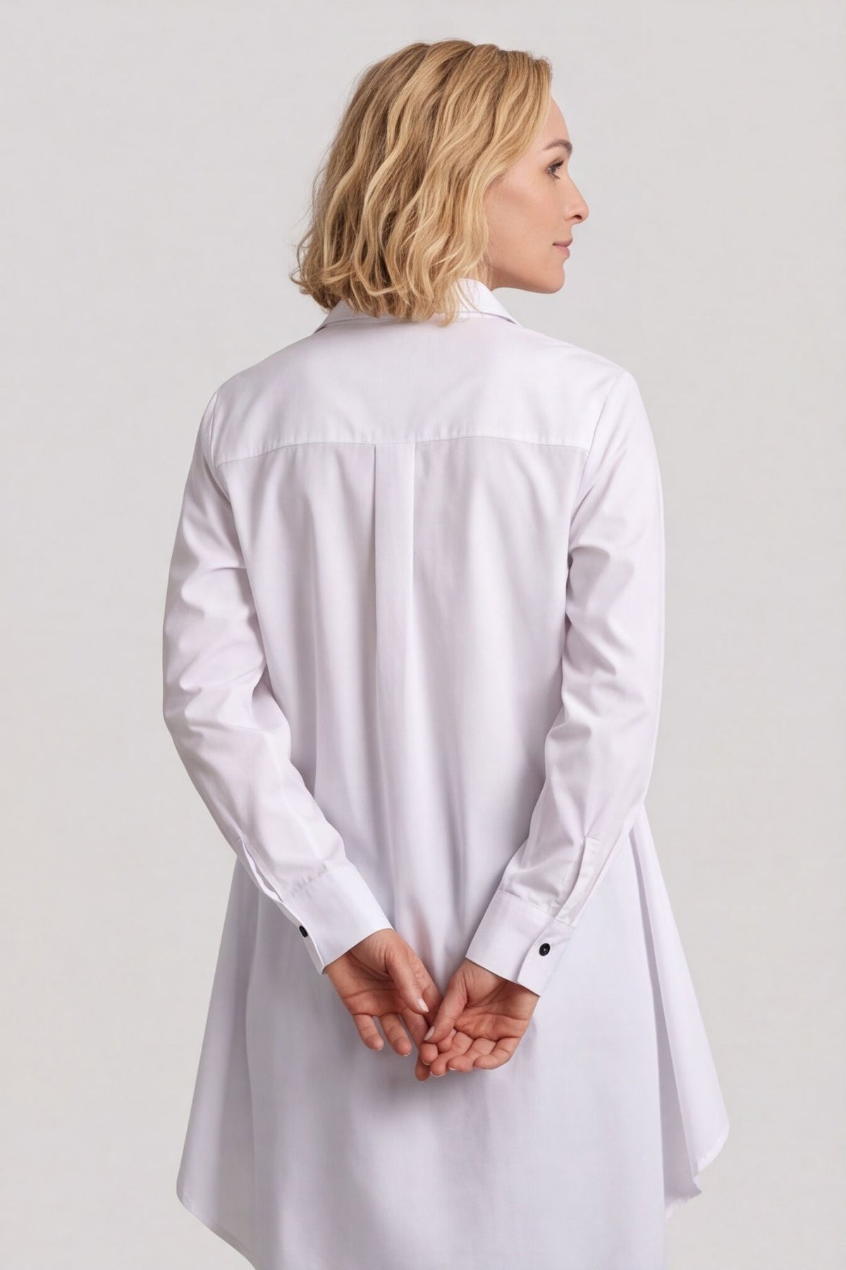 Christobel Tie Cotton Shirt White – image 3 of 5