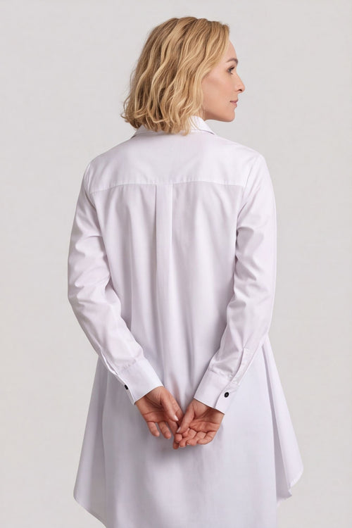 Christobel Tie Cotton Shirt White – image 3 of 5