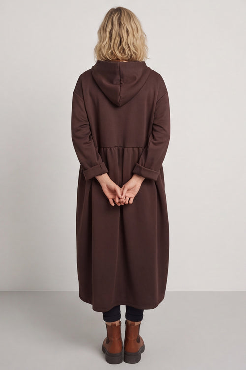 Saskia Hooded Dress Cocoa – image 3 of 4